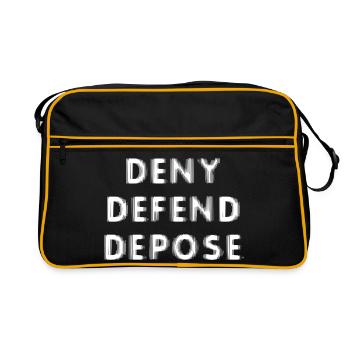 Deny Defend Depose - Retro Bag - black/gold - Front