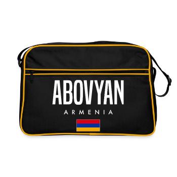Abovyan, Armenia - Retro Bag - black/gold - Front