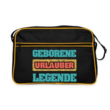 Cadeau pour les vacanciers - Sac Retro - noir/or - Devant
