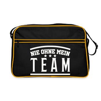 Mon équipe - Sac Retro - noir/or - Devant