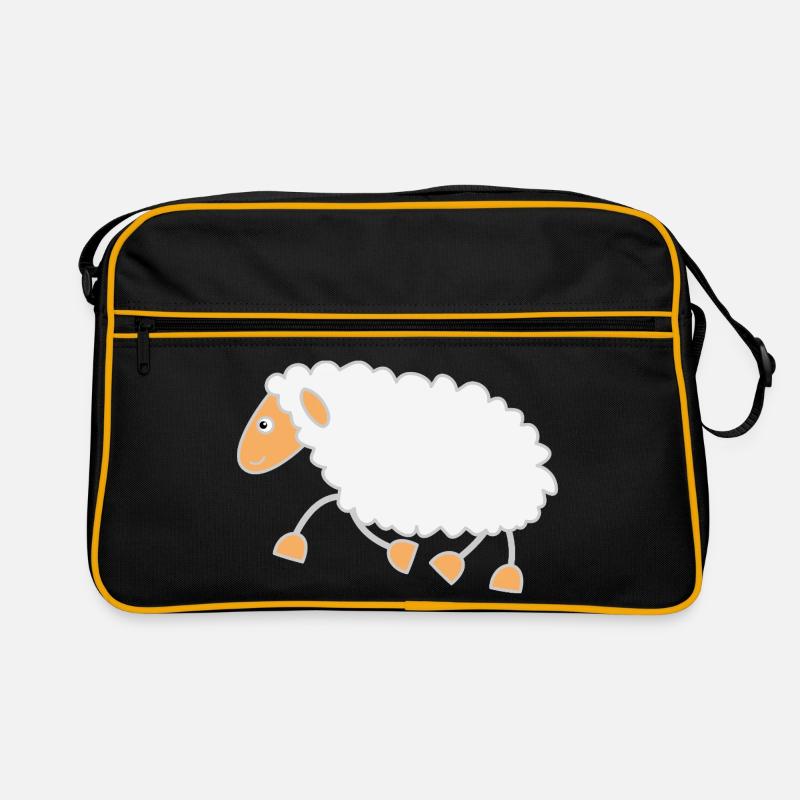 Schaf trabt zum Schäfer Retro Tasche