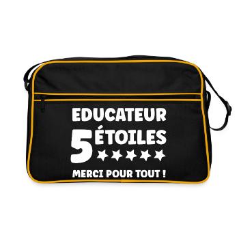 Educateur - Sac Retro - noir/or - Devant