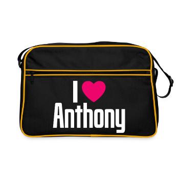 I Love Anthony Pink Heart I Love Anthony - Retro Bag - black/gold - Front