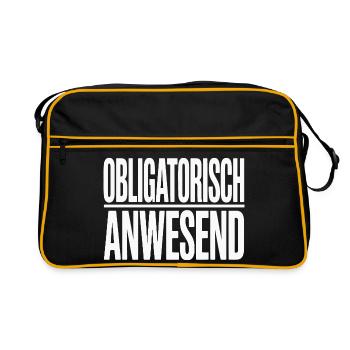 Bureau de réunion obligatoire du Sloth Sloth Telco - Sac Retro - noir/or - Devant