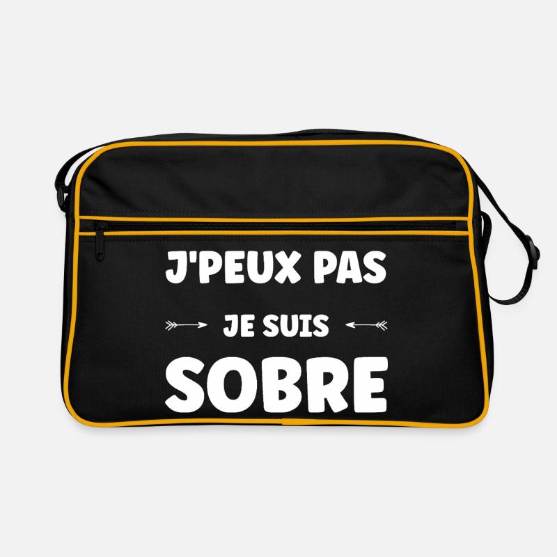 J'peux pas je suis sobre Sac Retro