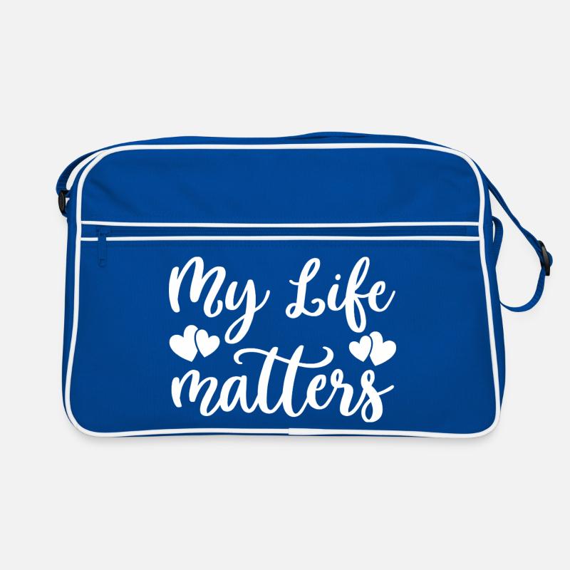 Ma vie compte les cœurs Sac Retro