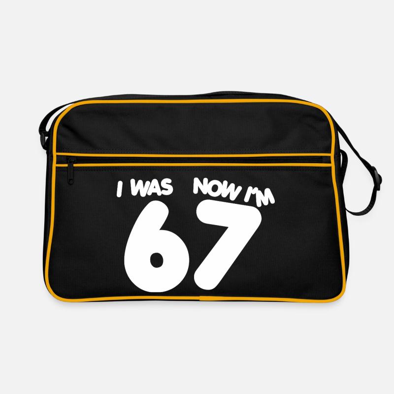 67 - Sieben Jahre alt Siebenundsechzig 7. Geburtstag Sechs Retro Tasche