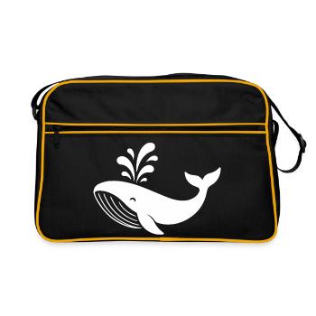 baleine - Sac Retro - noir/or - Devant