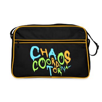 Chaos Coordinator Funny Title Parents Teacher Logo - Retro Bag - black/gold - Front