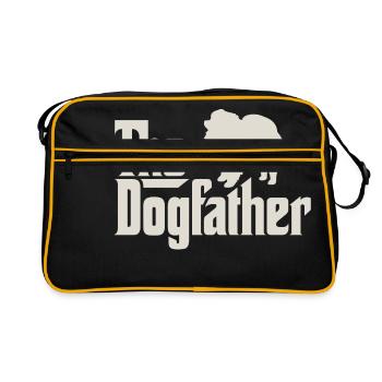 The Dogfather - Spitz Zwergspitz Pomeranian - Retro Bag - black/gold - Front