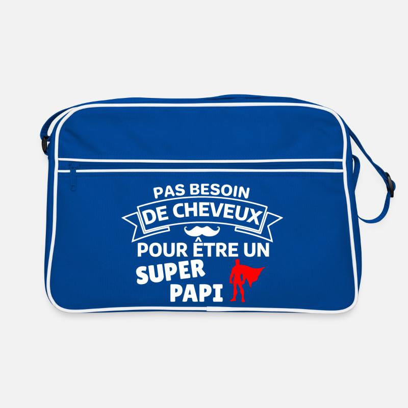 Humour capillaire super héros paternité Sac Retro
