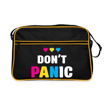 LGBT Pride Month - Don't Panic - Retro Bag - black/gold - Front