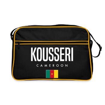 Kousseri Cameroun Camerounais - Sac Retro - noir/or - Devant