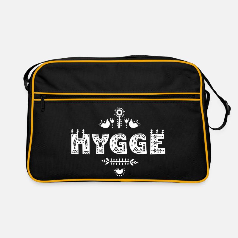 Hygge Typografie Folk Art Retro Tasche