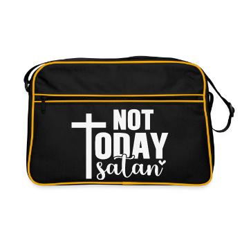 Not Today Satan - Retro Bag - black/gold - Front