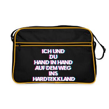 Hardtekk Tekk - Retro Bag - black/gold - Front