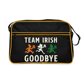Adieu de l’équipe irlandaise à la Saint-Patrick - Sac Retro - noir/or - Devant