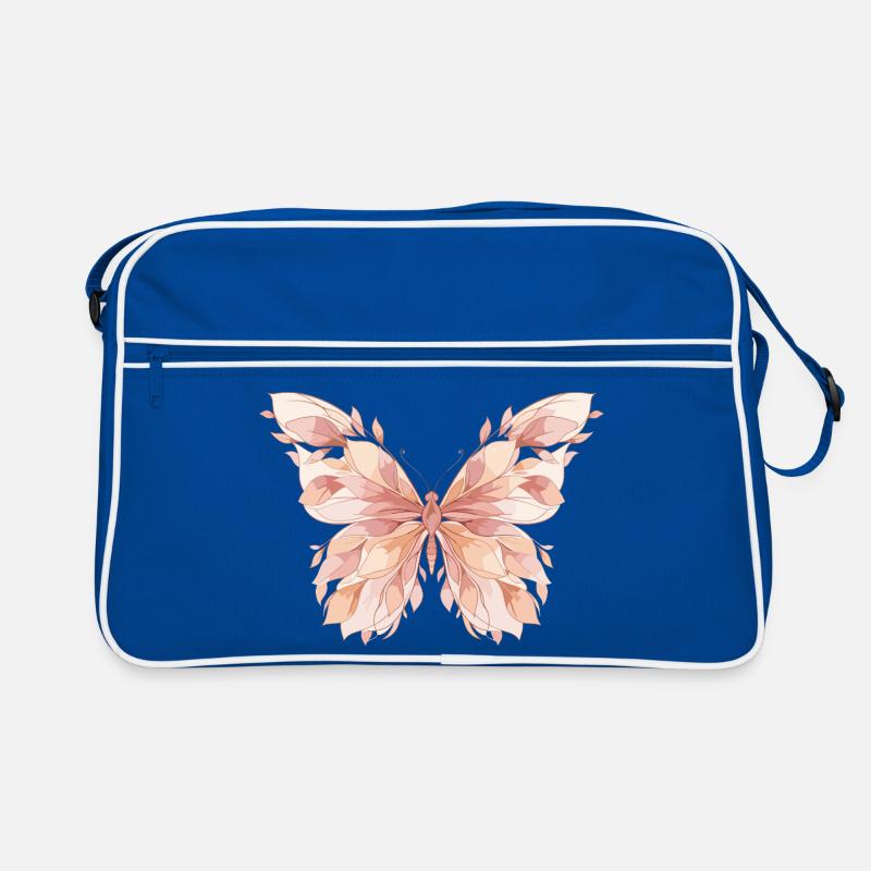 Pastel Wings Butterfly Pattern Retro Bag