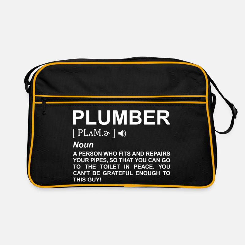 Plumber Definition Retro Bag