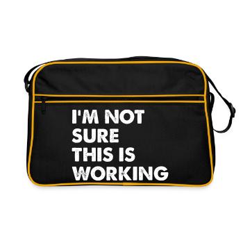 I'm not sure if that will work - Retro Bag - black/gold - Front