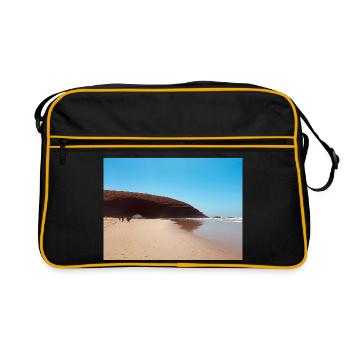 Plage de Red Rock - Sac Retro - noir/or - Devant