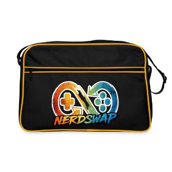 NerdSwap Gaming Merch - Retro Bag - black/gold - Front