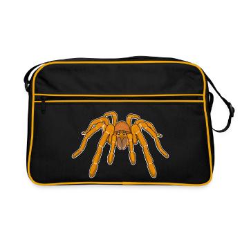 Goliath tarentule araignées terraristiques - Sac Retro - noir/or - Devant