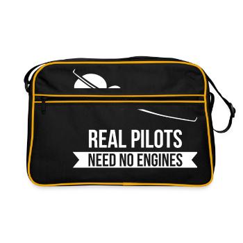 Les pilotes réels Besoin Aucun produit ne Engines vol - Sac Retro - noir/or - Devant