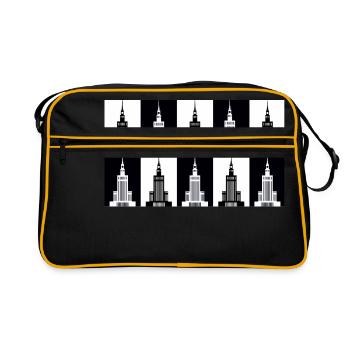 Palace of Culture and Science in Warsaw - Retro Bag - black/gold - Front