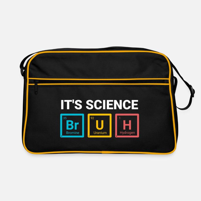 It’s Science Bruh Funny Nerd Humor Design Retro Bag