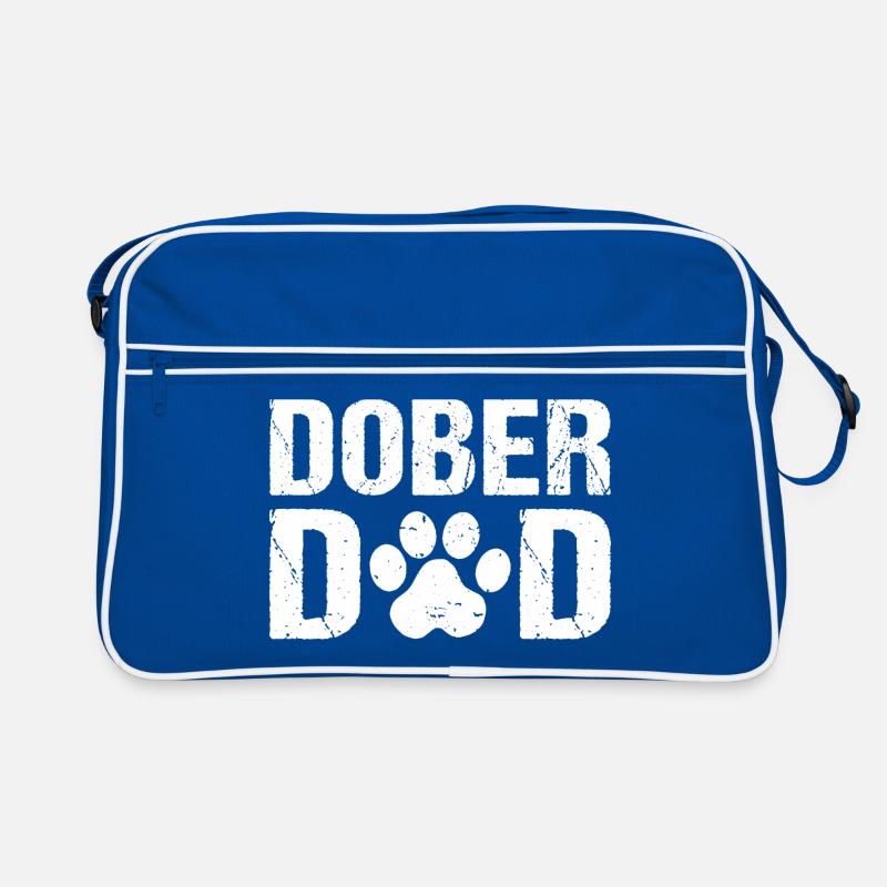Dober Dad Dobermann Hunde Retro Tasche