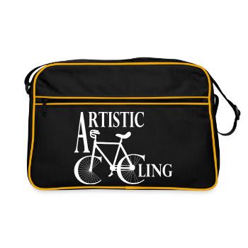 Artistic cycling, artistic cycling, indoor cycling - Retro Bag - black/gold - Front