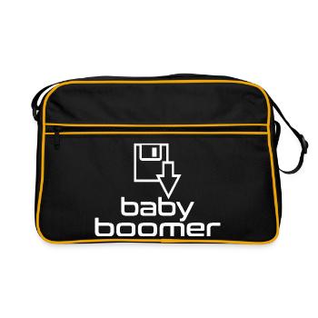 Baby Boomer Floppy Disk - Retro Bag - black/gold - Front