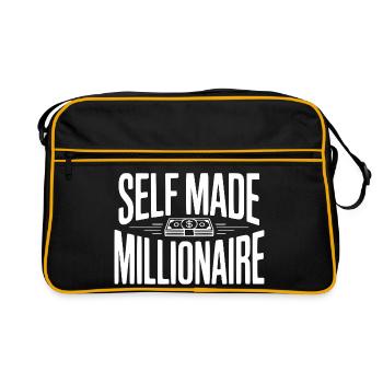 Millionnaire autodidacte - Sac Retro - noir/or - Devant