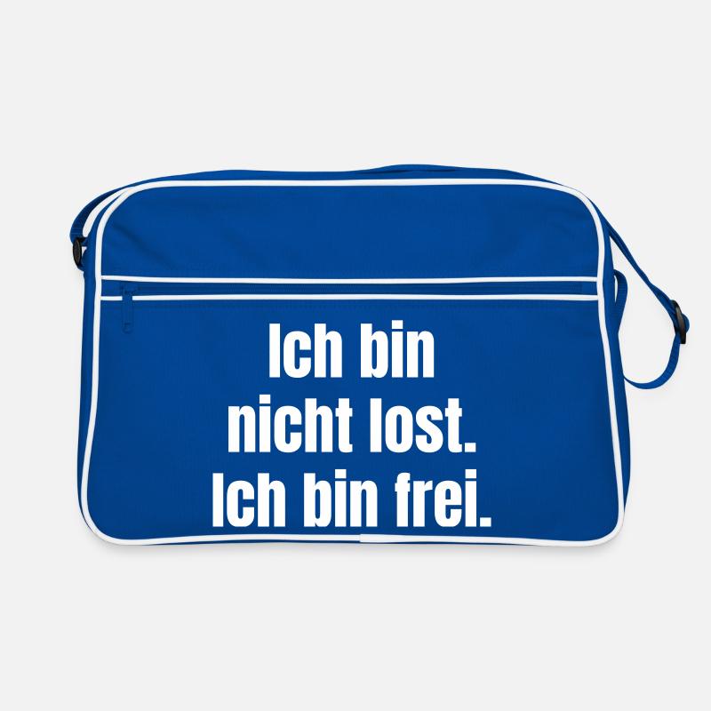 Ich bin nicht lost, ich bin frei Retro Tasche