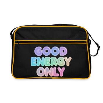 Seulement de l’énergie positive - Sac Retro - noir/or - Devant