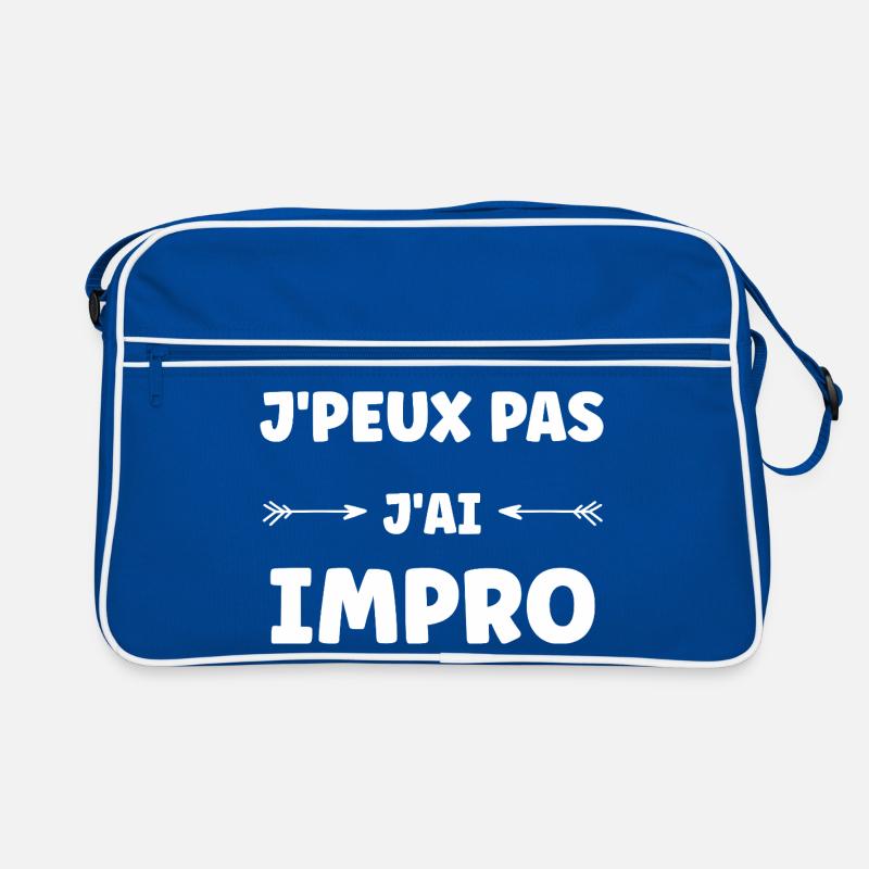 Ich kann nicht. Ich improvisiere. Retro Tasche
