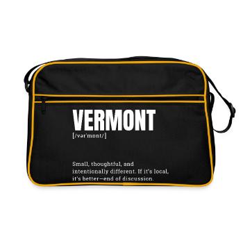 Chemise style Vermont Wordmark - Sac Retro - noir/or - Devant
