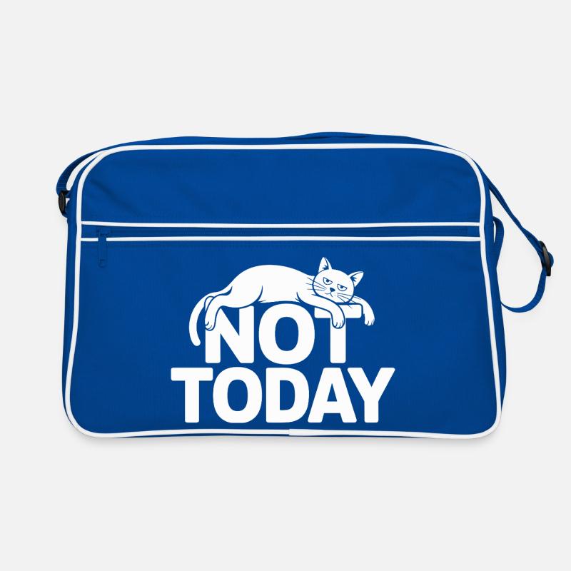 Cat Saying Not Today Office Cat Home Office Cat Retro Bag