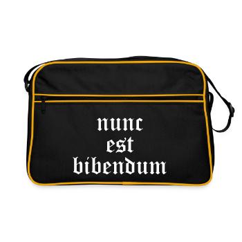 Nunc Est Bibendum - Retro Bag - black/gold - Front