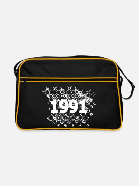 Bubbles 1991 - Retro Tasche - Schwarz/Gold