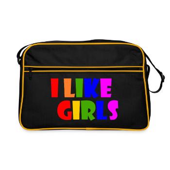 I like girls - Sac Retro - noir/or - Devant