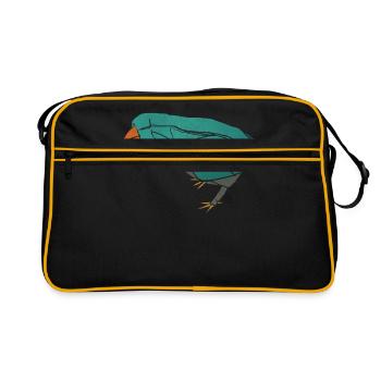 Miss Ady_Oiseau origami - Sac Retro - noir/or - Devant