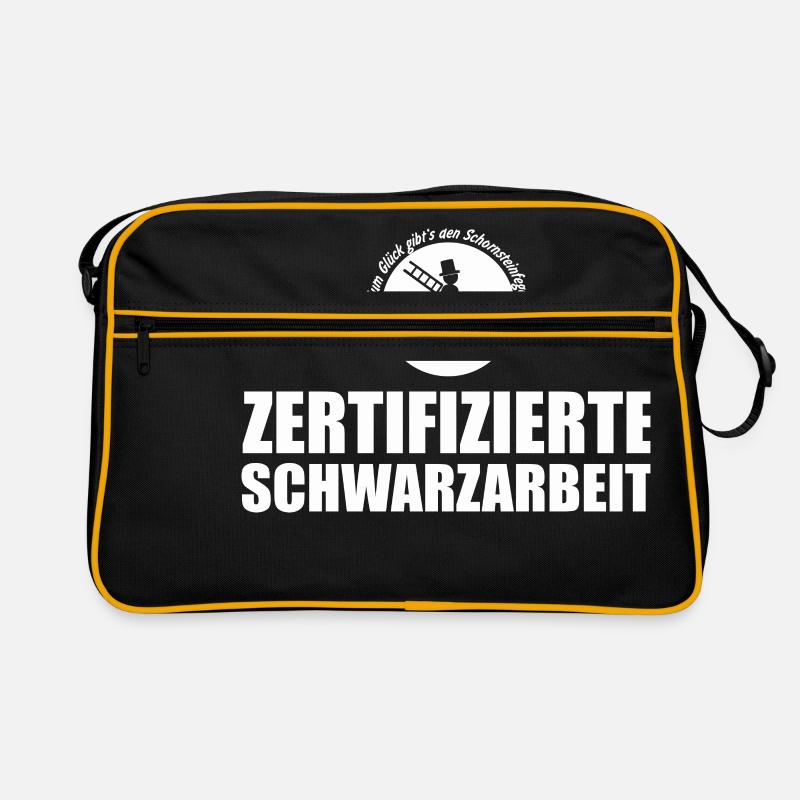 certifié au noir Sac Retro