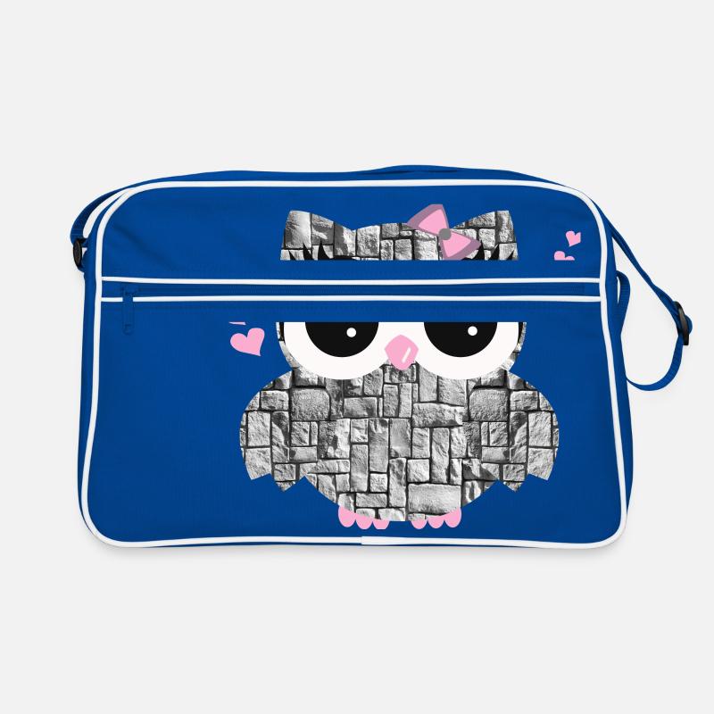 Eule_Stein Retro Tasche