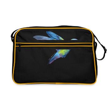 AD Hummingbird - Sac Retro - noir/or - Devant