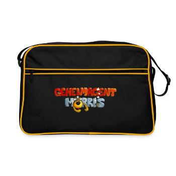 Agent secret Morris Logo - Sac Retro - noir/or - Devant