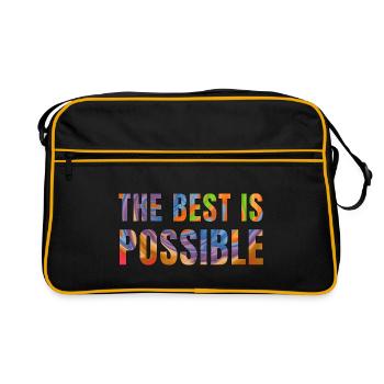 The best is possible - Sac Retro - noir/or - Devant