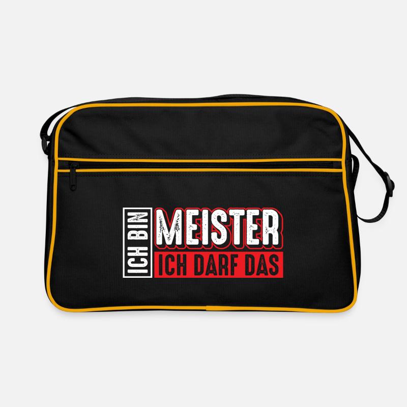 Meister | Ich bin Meister ich darf das Retro Tasche