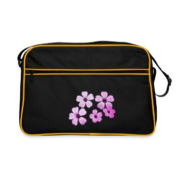 Fleurs - Sac Retro - noir/or - Devant